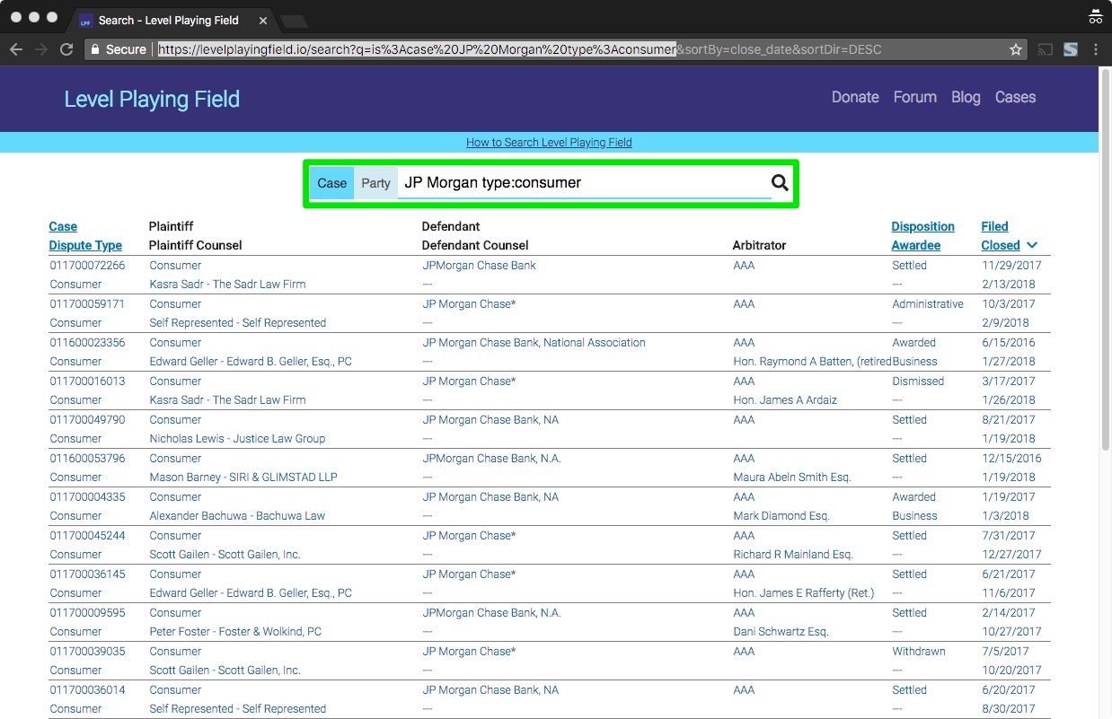 Feature Update: Filter Arbitrations by Dispute Type: Employment or Consumer