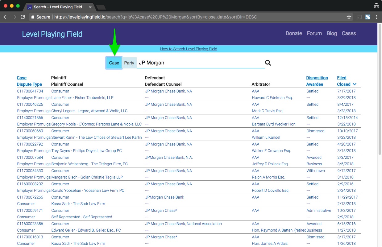 Feature Update: Filter Arbitrations by Dispute Type: Employment or Consumer